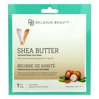 RELAXUS Masque pour les pieds au beurre de karité - 505186