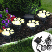 Load image into Gallery viewer, DECOLITE Solar Animal Paw Print Lights 4 pack - 541049
