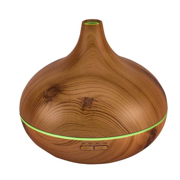 Diffuseur à bois ultrasonique d'aromathérapie RELAXUS avec LED multicolore - 517183