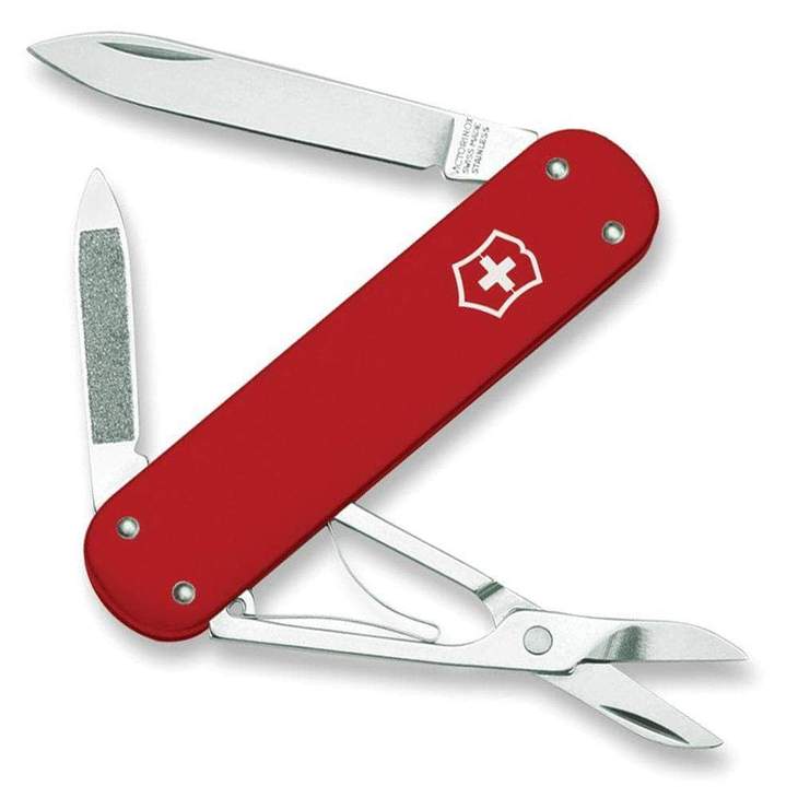 VICTORINOX Red Alox with Money Clip Swiss Knife - 6540.10R-X1