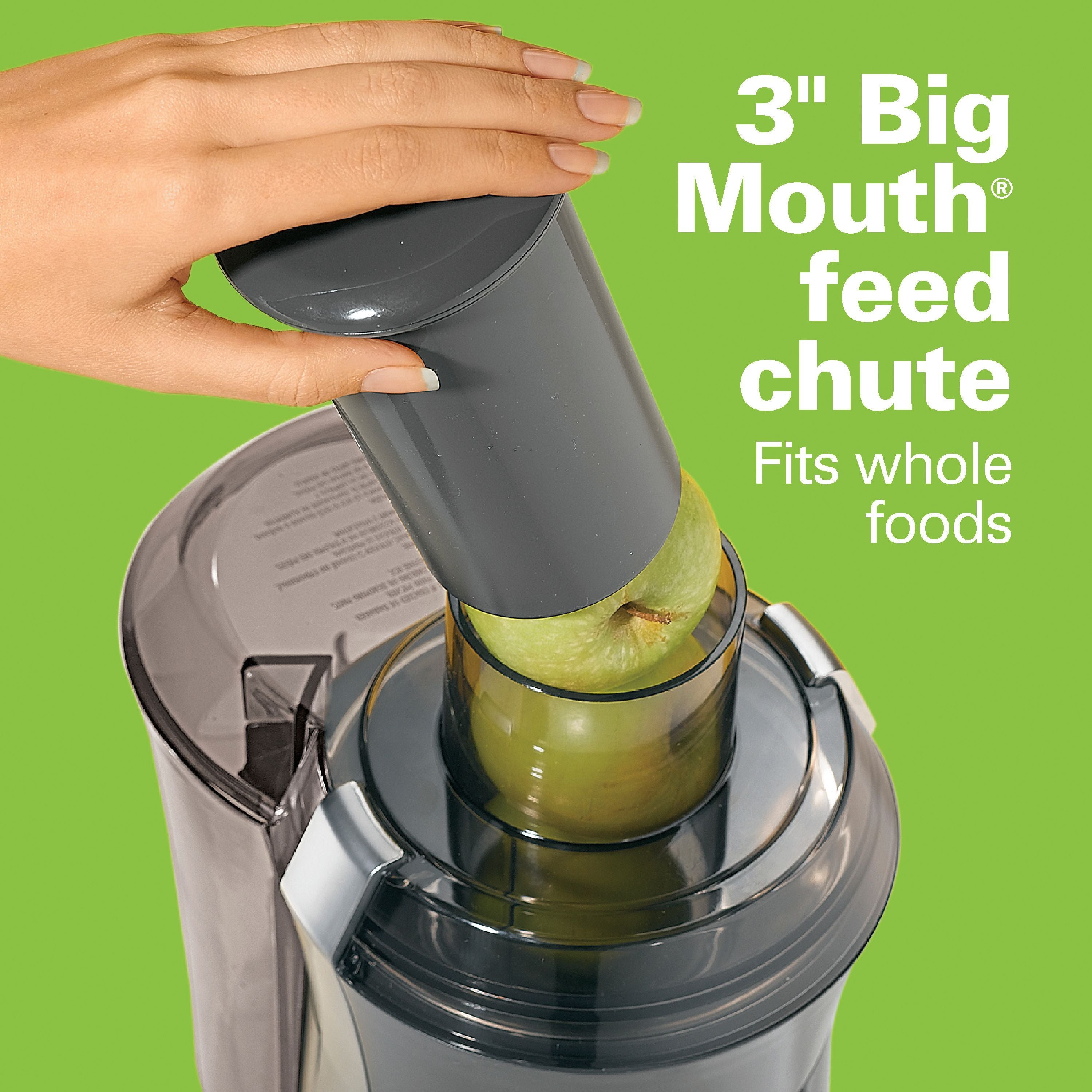 HAMILTON BEACH Stainless Steel 800W Big Mouth Juicer - 67608Z