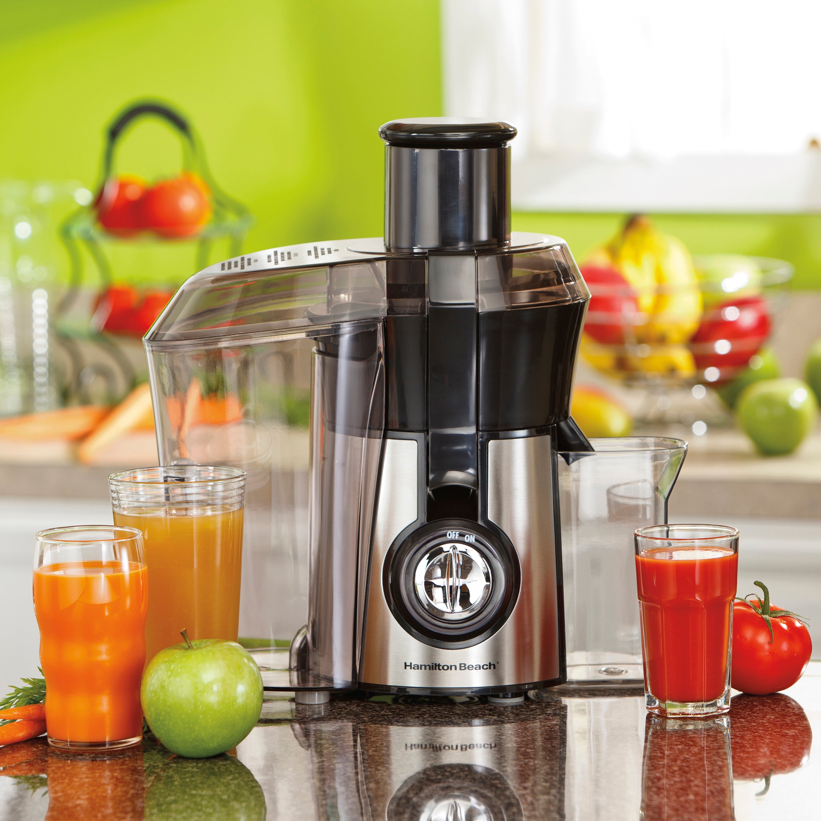 HAMILTON BEACH Presse-agrumes à grande bouche en acier inoxydable 800 W - 67608Z