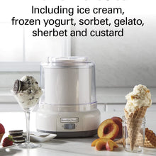 Charger l&#39;image dans la galerie, Machine à crème glacée et yaourt glacé HAMILTON BEACH - Remis à neuf avec la garantie Home Essentials - 68880 
