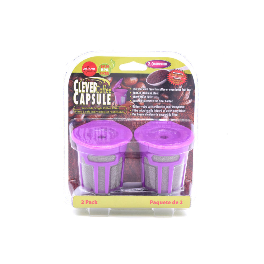 LUCIANO GOURMET Capsules de café intelligentes, paquet de 2 pour Keurig 2.0 - 70270