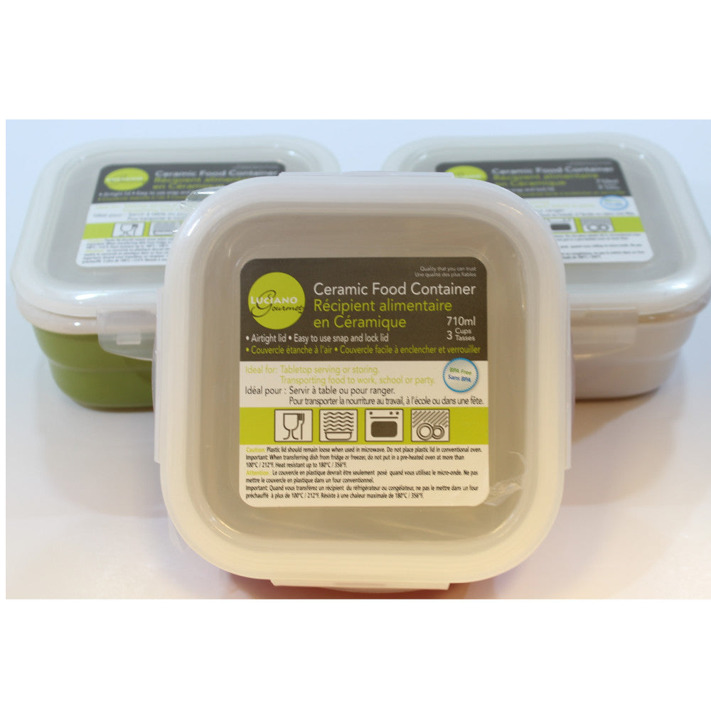 LUCIANO GOURMET Ceramic Food Container - 70273