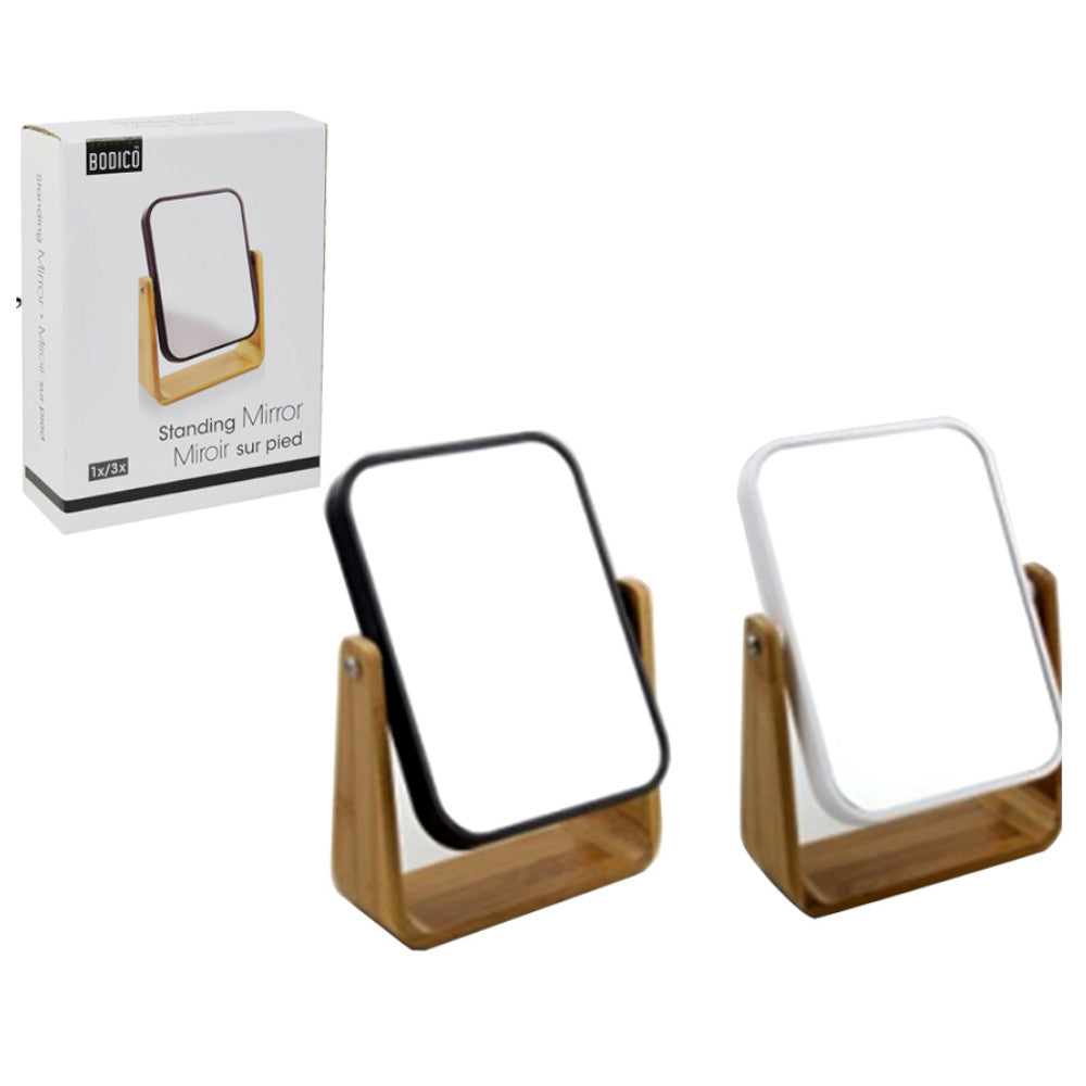 BODICO Miroir sur pied en bambou - 74364