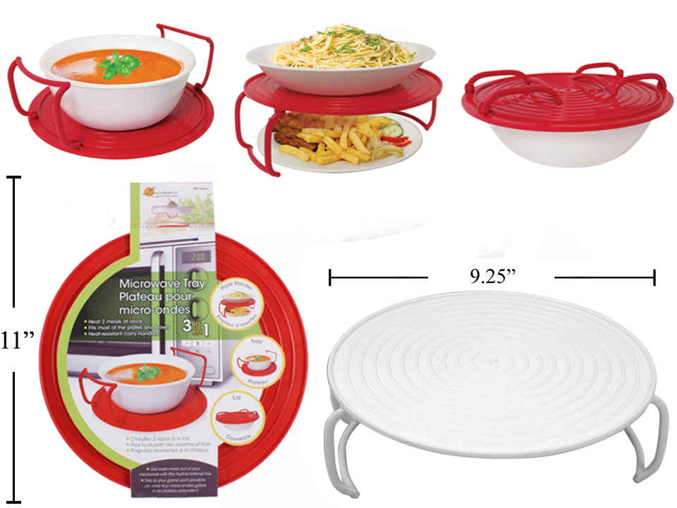 Plateau micro-ondes 3 en 1 LUCIANO GOURMET - 80510