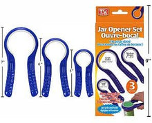 Load image into Gallery viewer, AS SEEN ON TV Jar Opener - Set of 3 - 80915
