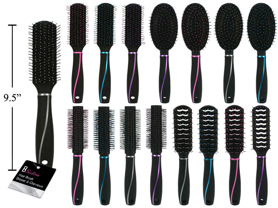 CTG Hair Brush with Rubberized Handle - 82043
