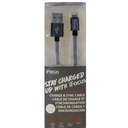 Câble de charge et de synchronisation Lightning iFOCUS Gris - 86406-GY