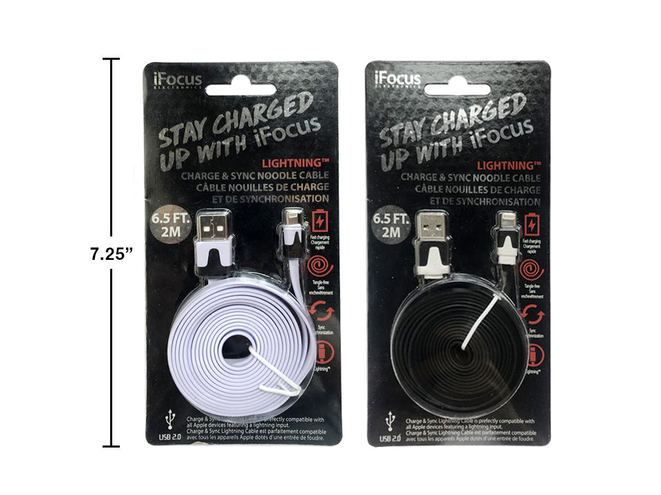 Câble de charge et de synchronisation Lightning iFOCUS 2M - 86687
