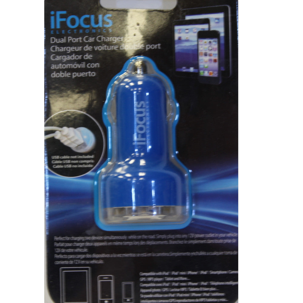 iFOCUS Chargeur de voiture double port - 86792