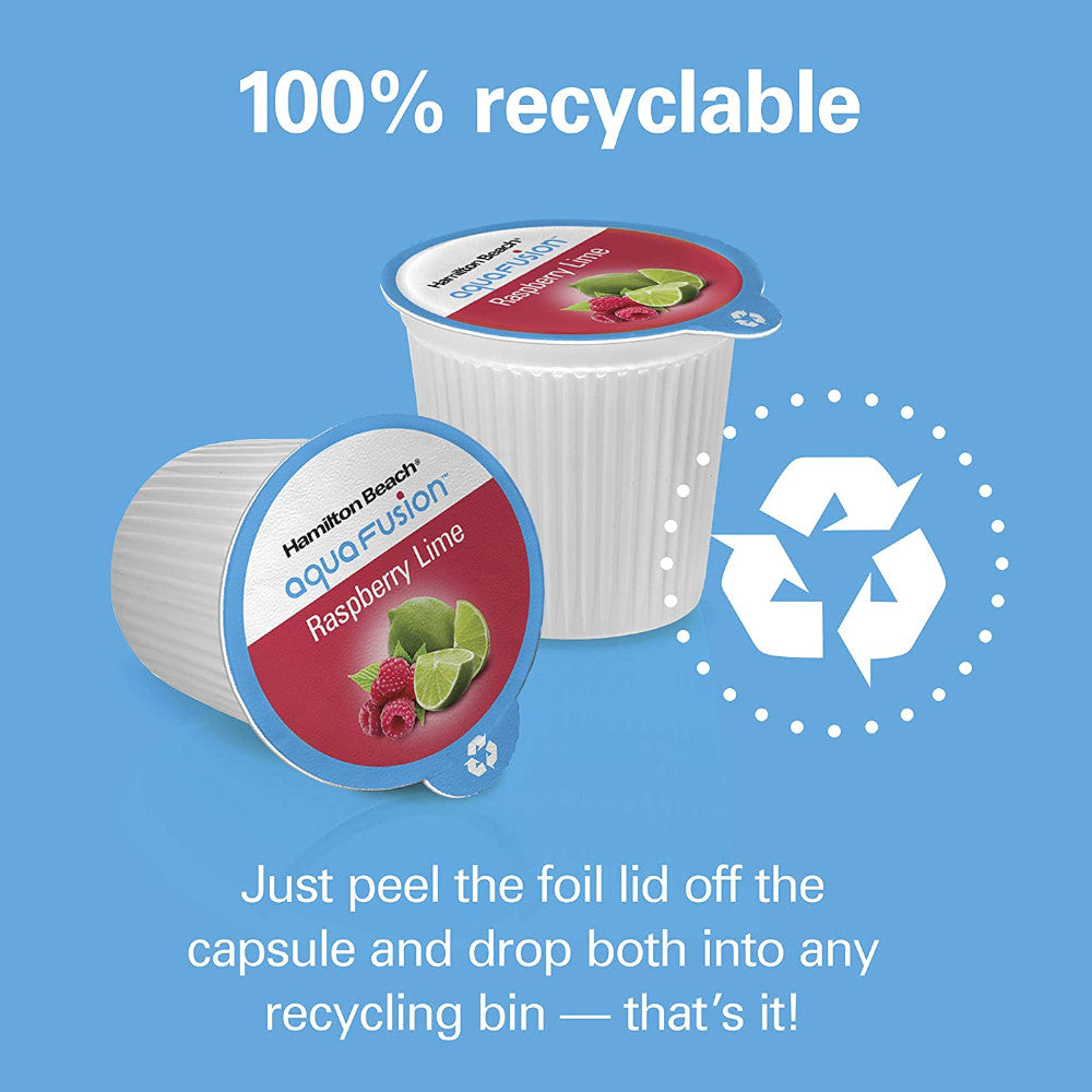 HAMILTON BEACH AQUAFUSION Raspberry Lime Flavor Capsules 12Pk - 87361