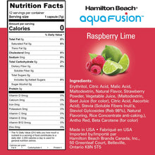 Load image into Gallery viewer, HAMILTON BEACH AQUAFUSION Raspberry Lime Flavor Capsules 12Pk - 87361
