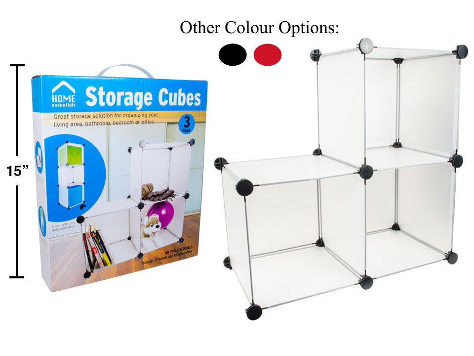 HOME ESSENTIALS 3-Pack Storage Cubes - 91042