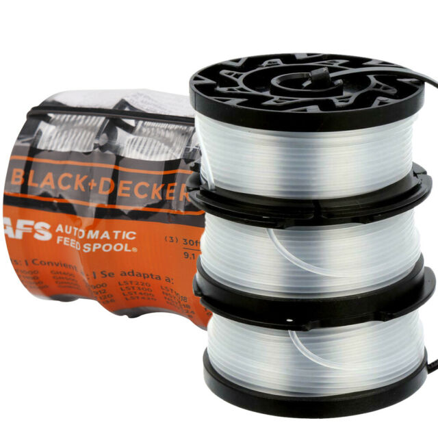 BLACK + DECKER Replacement Spool for Automatic Feed Grass Trimmer (3-pack) - AF-100-3ZP