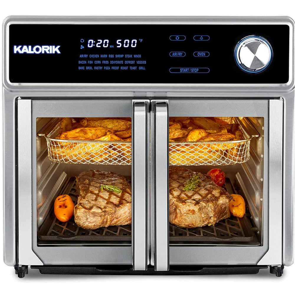 Gril de four à friteuse à air numérique KALORIK MAXX - Entretenu en usine avec la garantie Home Essentials - AFO47631SS2