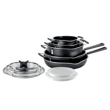 Load image into Gallery viewer, T-FAL 10 pc Stackable Cookware Set - Blemished package with full warranty - B198SA74
