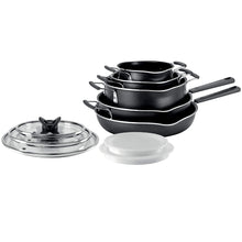Load image into Gallery viewer, T-FAL 10 PC Stackable pot set - Blemished package with full warranty - B198SA74
