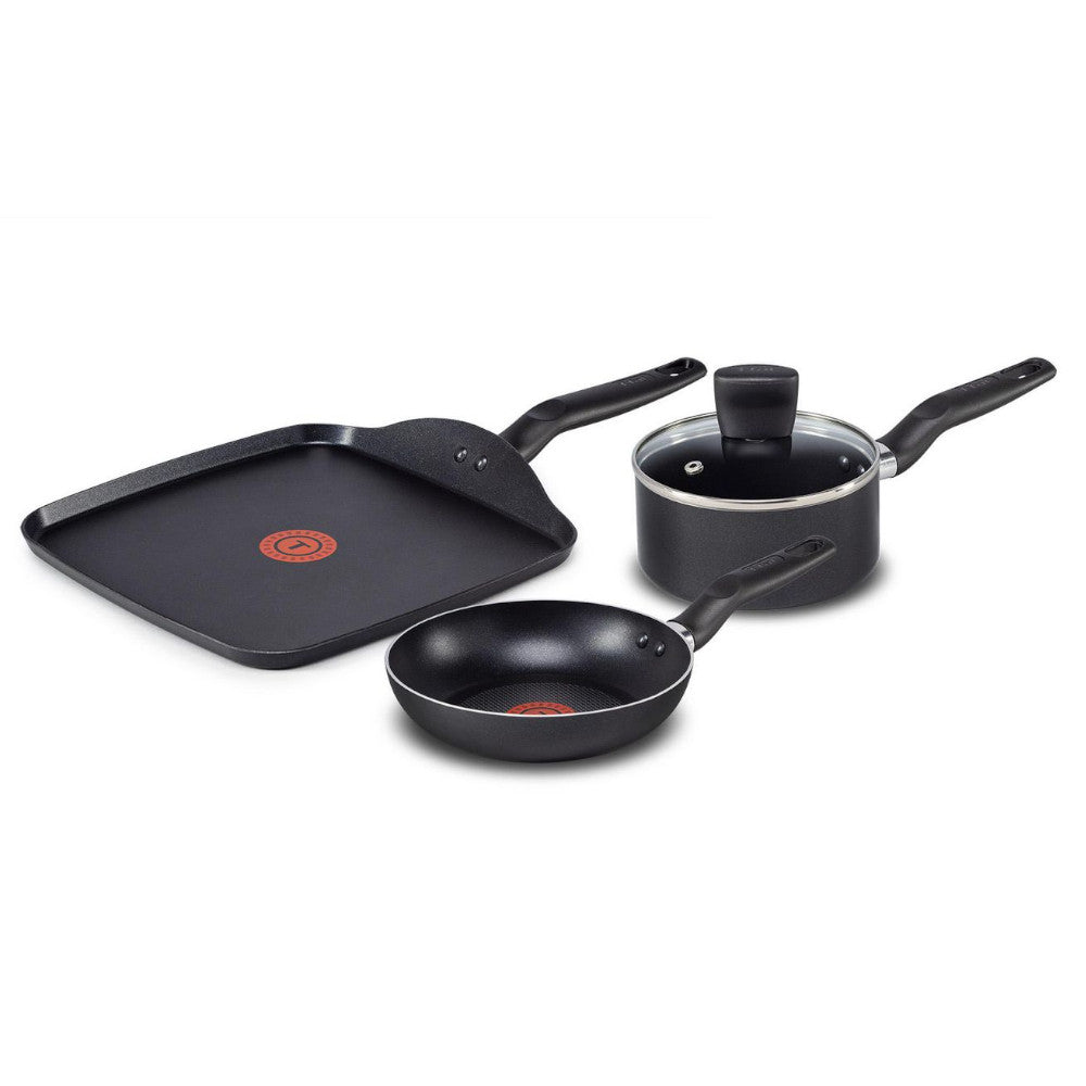 Batterie de cuisine 4 pièces T-FAL Essential avec casserole - B218S454 