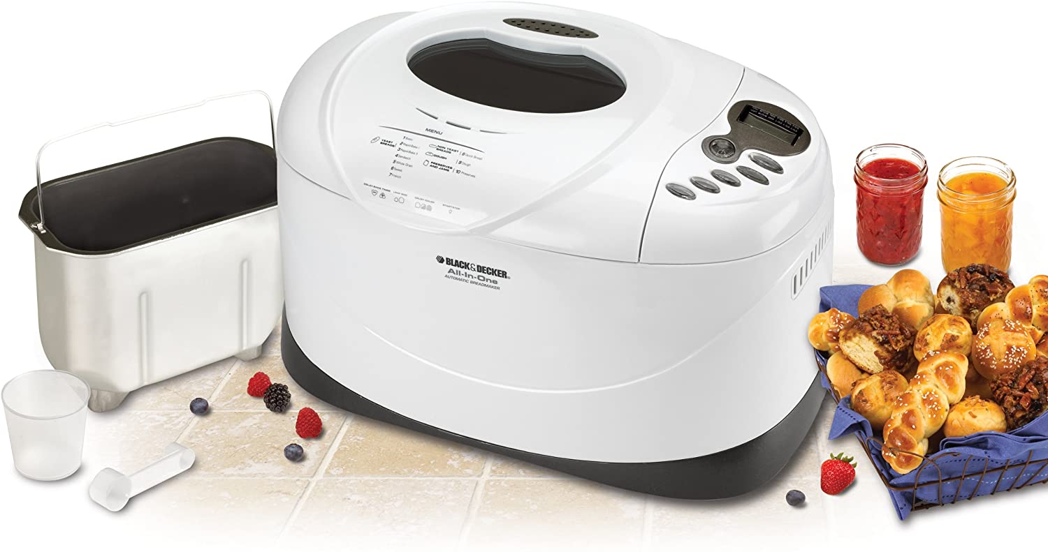 BLACK DECKER Deluxe Bread Maker 3lb loaf Factory Certified with Full Home Essentials Outlet