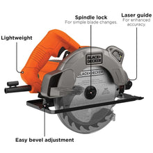 Charger l&#39;image dans la galerie, BLACK+DECKER BDECS300C Scie circulaire 13 A avec laser - BDECS300C
