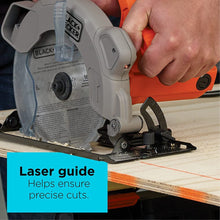 Charger l&#39;image dans la galerie, BLACK+DECKER BDECS300C Scie circulaire 13 A avec laser - BDECS300C
