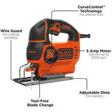 Load image into Gallery viewer, BLACK+DECKER Jig Saw, Smart Select, 5.0-Amp - BDEJS600C
