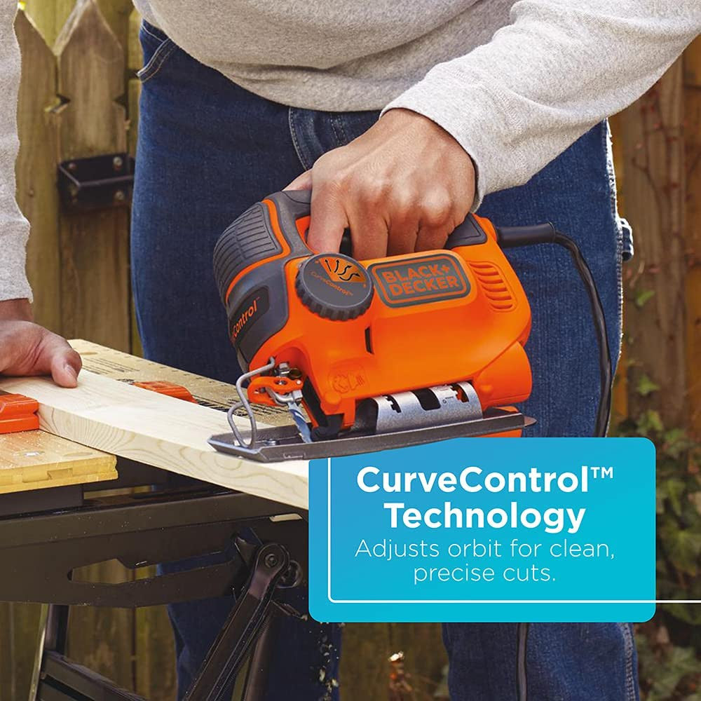 Scie sauteuse BLACK+DECKER, Smart Select, 5,0 A - BDEJS600C