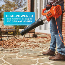 Load image into Gallery viewer, BLACK+DECKER Axial Electric Leaf Blower - BEBL750
