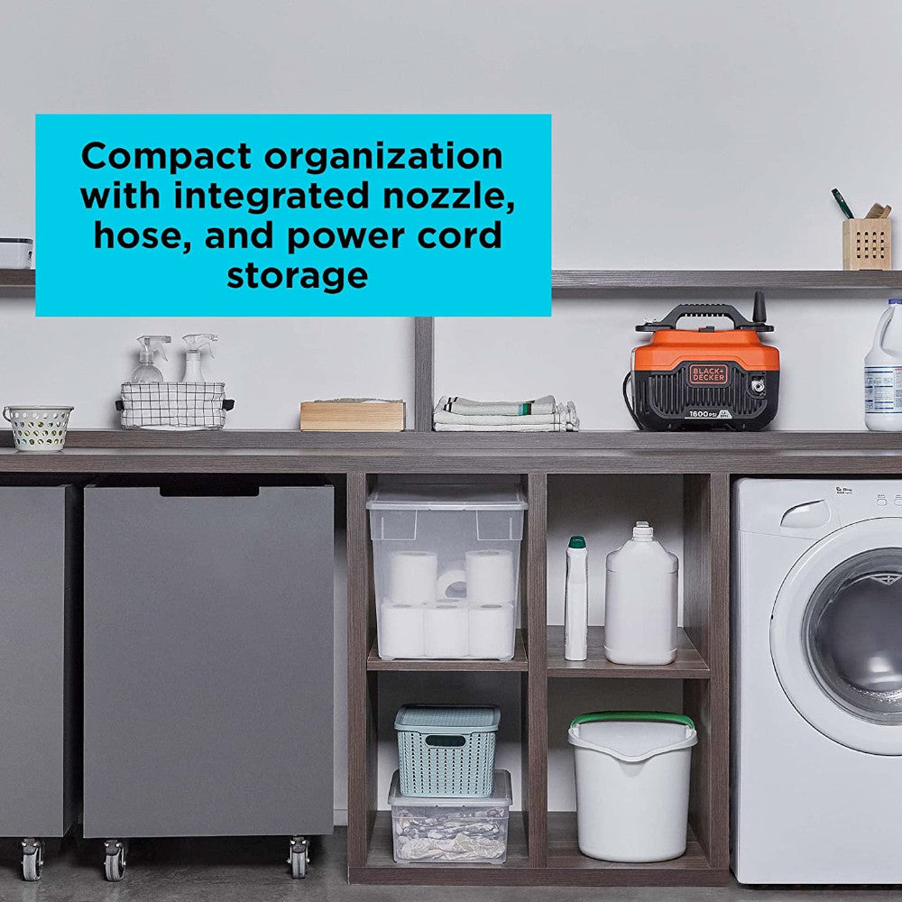 BLACK+DECKER Electric Cold Water Pressure Washer, 1,600 MAX PSI - BEPW1600