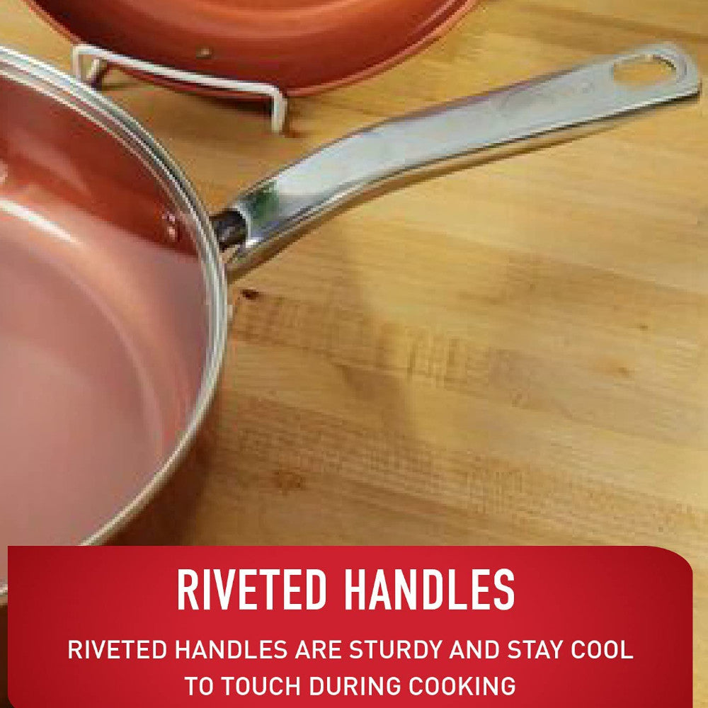 T-FAL Endura 10" Copper Ceramic Frypan - C4100564