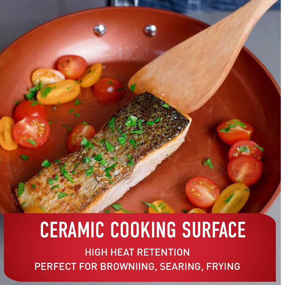 T-FAL Endura 10" Copper Ceramic Frypan - C4100564