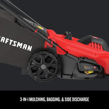 Load image into Gallery viewer, CRAFTSMAN Electric Lawn Mower, 20-Inch, 13Amp - Refurbished with Full Manufacturer Warranty - CMEMW213
