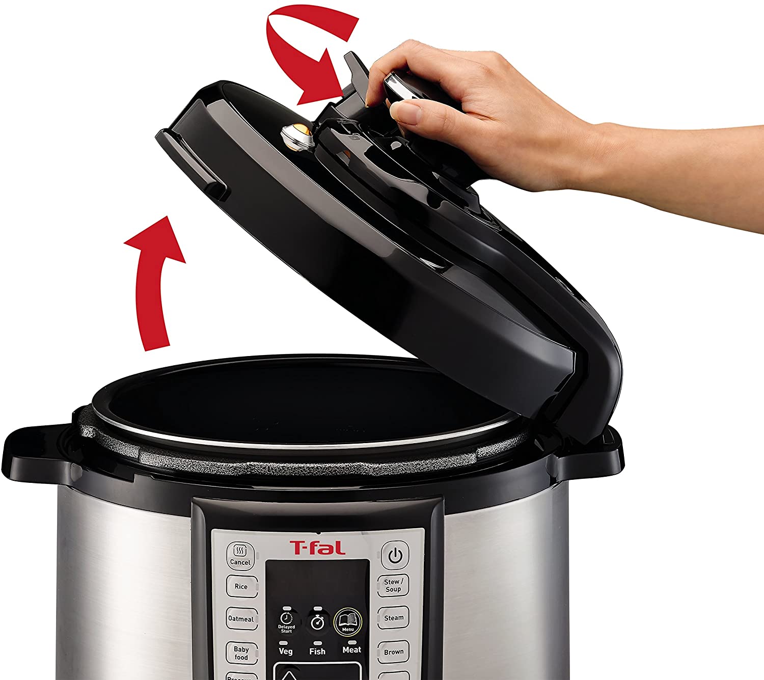Autocuiseur électrique T-FAL Rapid Pro 12 en 1 - Emballage défectueux avec garantie complète - CY505E51