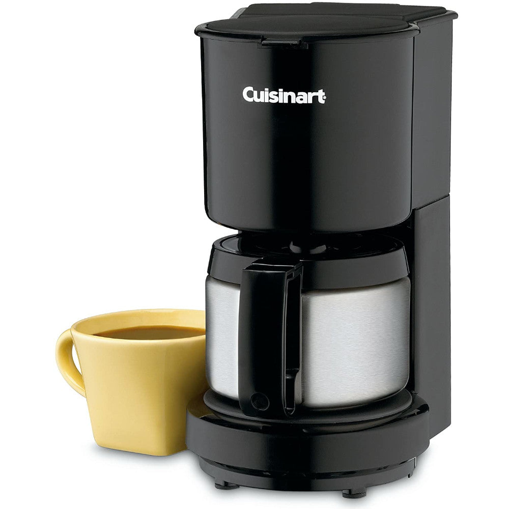 Cafetière 4 tasses CUISINART avec carafe en acier inoxydable - DCC-450BKC