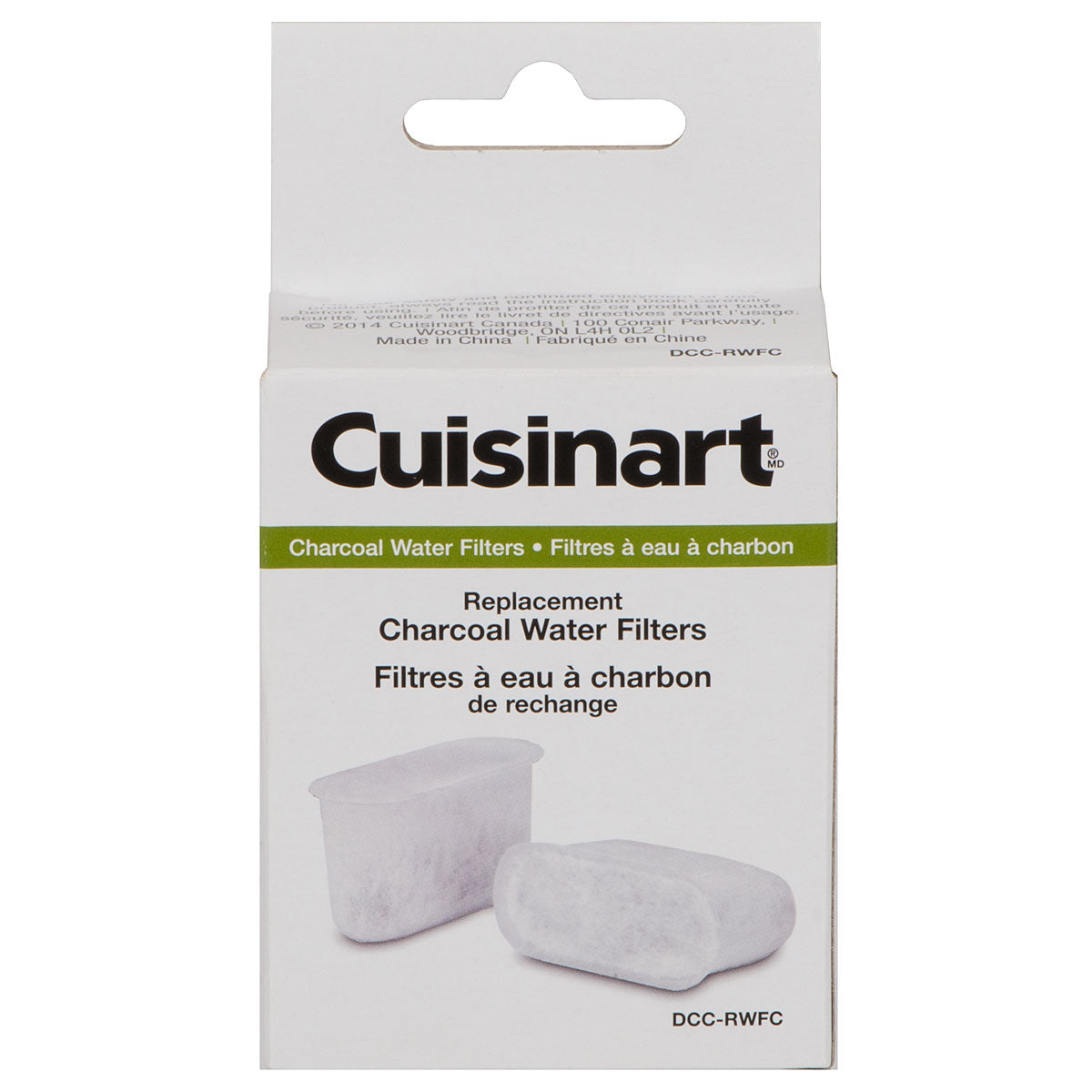 CUISINART Lot de 2 filtres à eau au charbon de rechange – DCC-RWFC