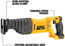 Charger l&#39;image dans la galerie, DEWALT Ensemble combiné perceuse, scie alternative, scie circulaire et lampe de travail 20 V - Remis à neuf avec garantie complète du fabricant - DCK445D1M1

