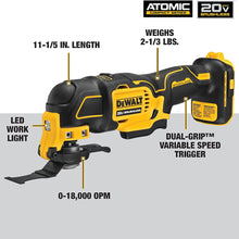 Load image into Gallery viewer, DEWALT Atomic 20V MAX* Brushless Cordless Oscillating Multi-Tool Kit - Refurbished with Dewalt Warranty - DCS354D1
