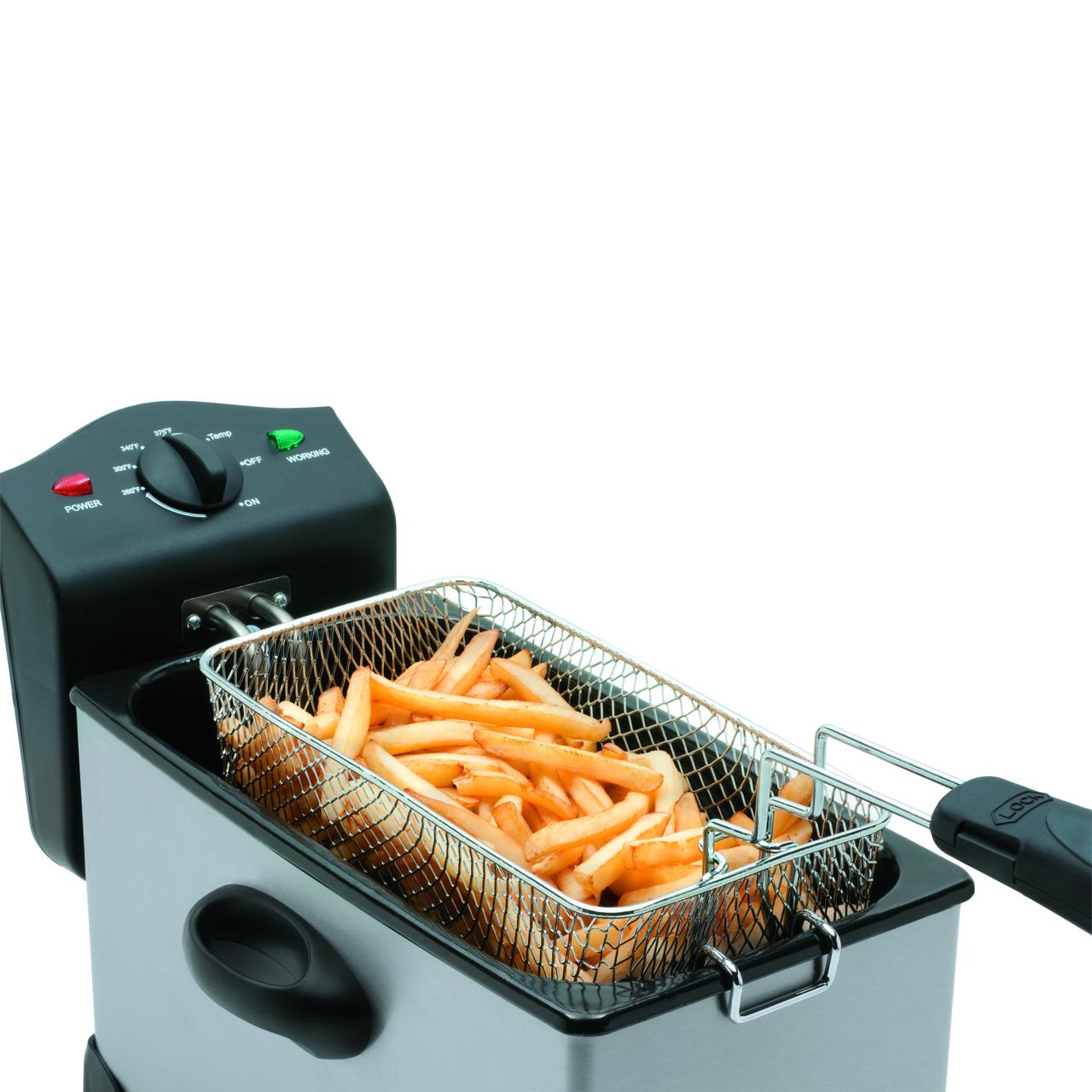 SALTON 3L Stainless Steel Deep Fryer - DF1233