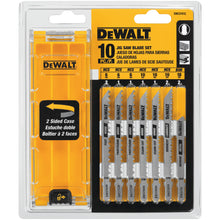 Load image into Gallery viewer, DEWALT 10-Piece T-Shank Jig Saw Blade Set - DW3741C
