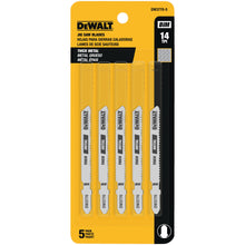 Load image into Gallery viewer, DEWALT 3&quot; 32 TPI T-Shank Metal Cutting Cobalt Steel Jig Saw Blade - DW3778-5
