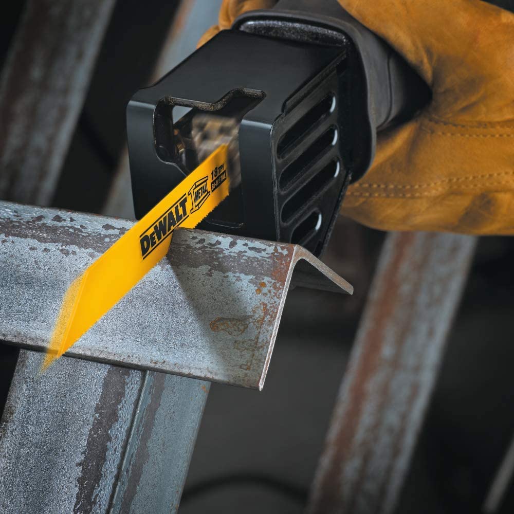 DEWALT Lames de scie alternative pour la coupe du métal, 6 po, 18 TPI (paquet de 5) - DW4811 