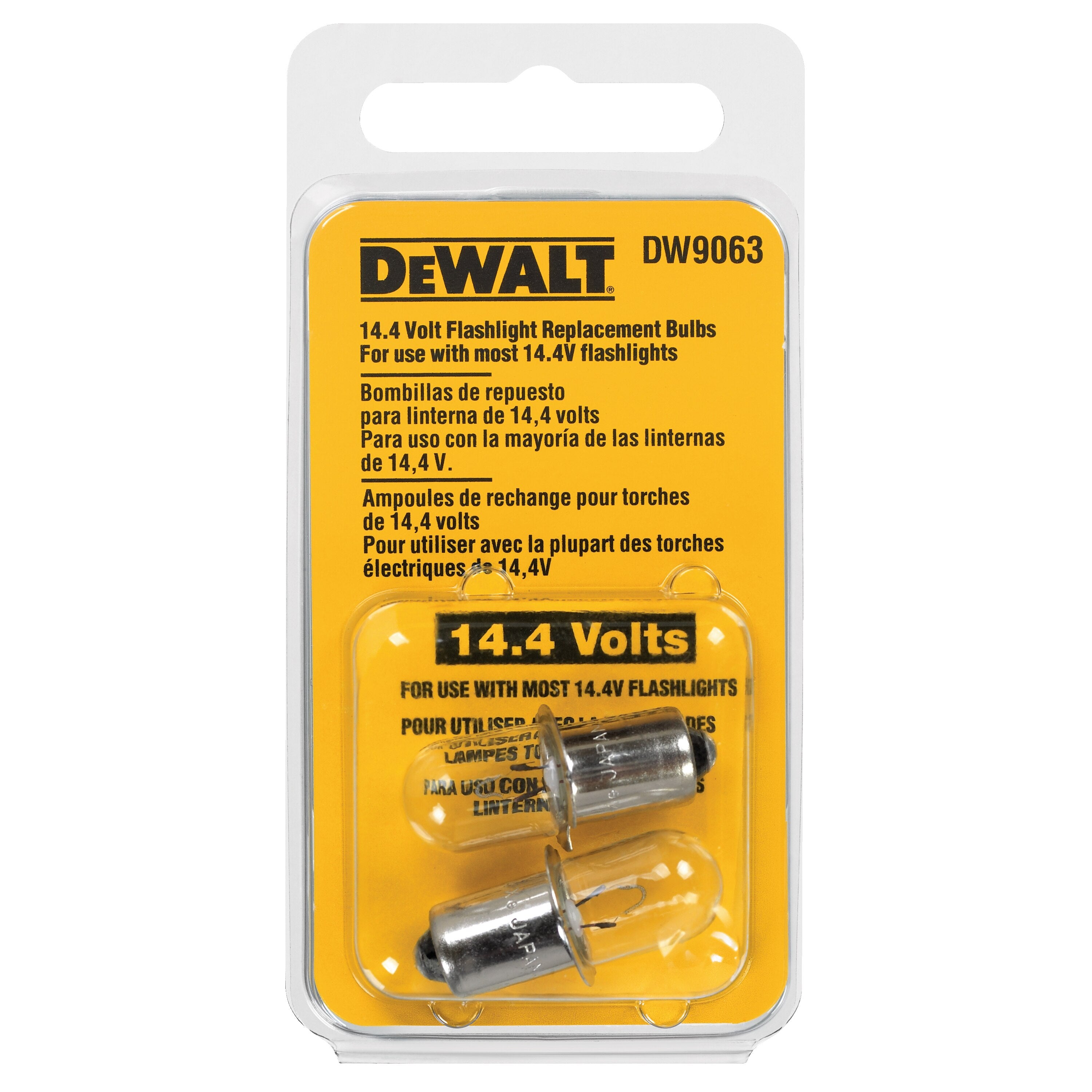 Ampoule de lampe de poche DEWALT 14,4 V (paquet de 2) - DW9063