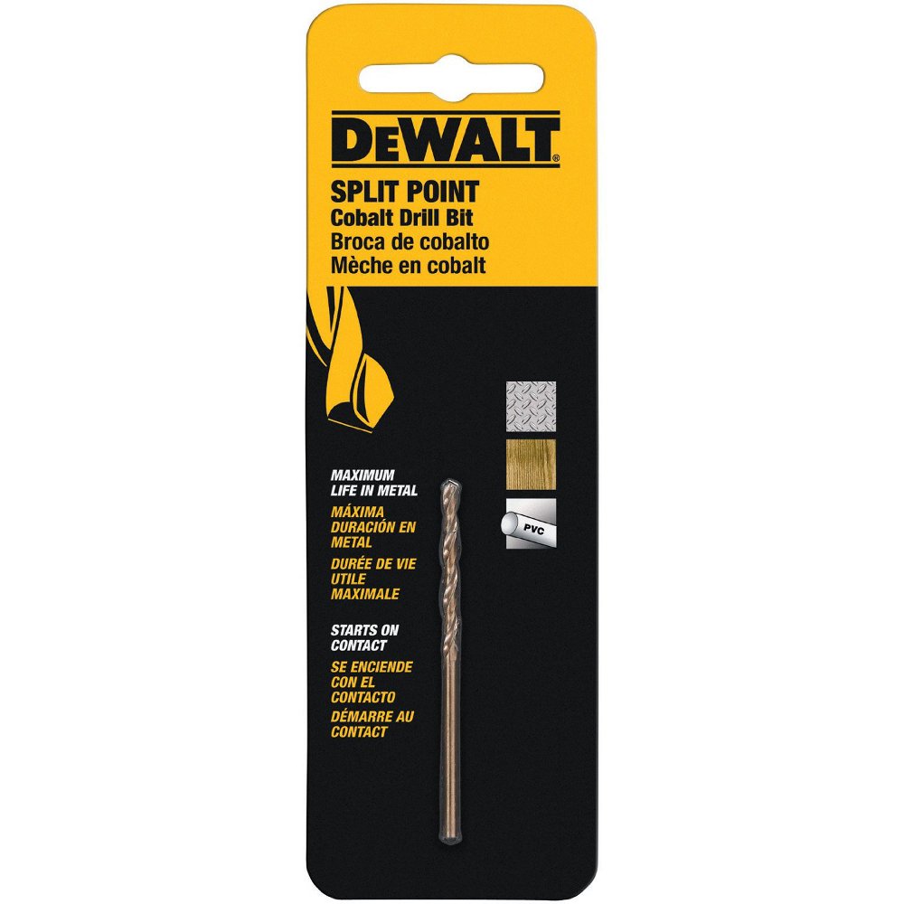 DEWALT Foret industriel au cobalt à pointe fendue de 9/64 po - DWA1209