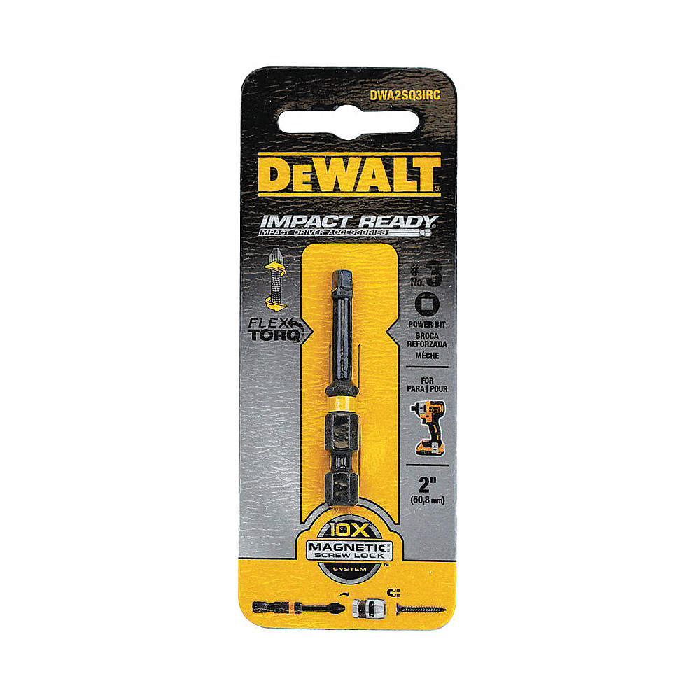 DEWALT Embout de tournevis carré n° 3 x 2 pouces - DWA2SQ3IRC