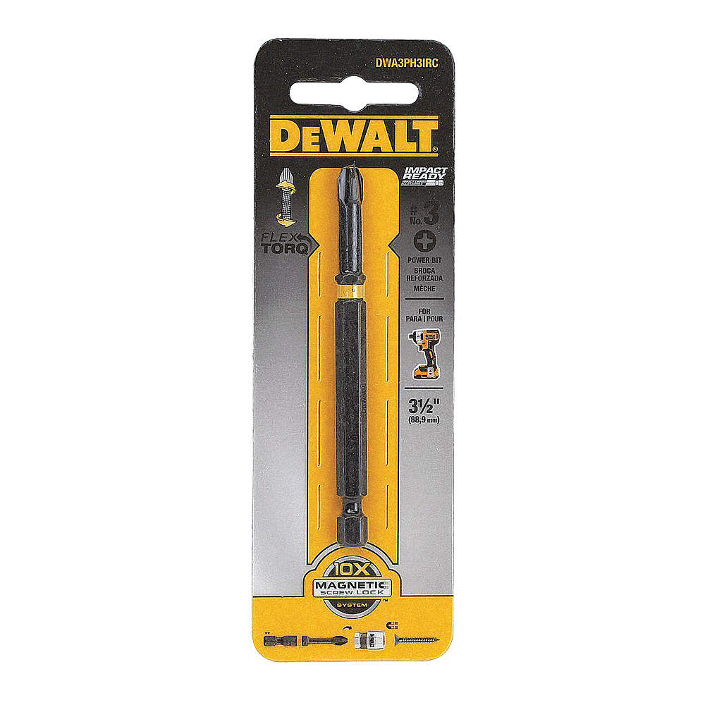 DEWALT Phillips Screwdriver Bit No. 3 x 3.5-Inch - DWA3PH3IRC