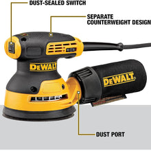 Charger l&#39;image dans la galerie, Ponceuse orbitale aléatoire DEWALT, vitesse variable, 5 pouces - Remis à neuf avec garantie Dewalt - DWE6423
