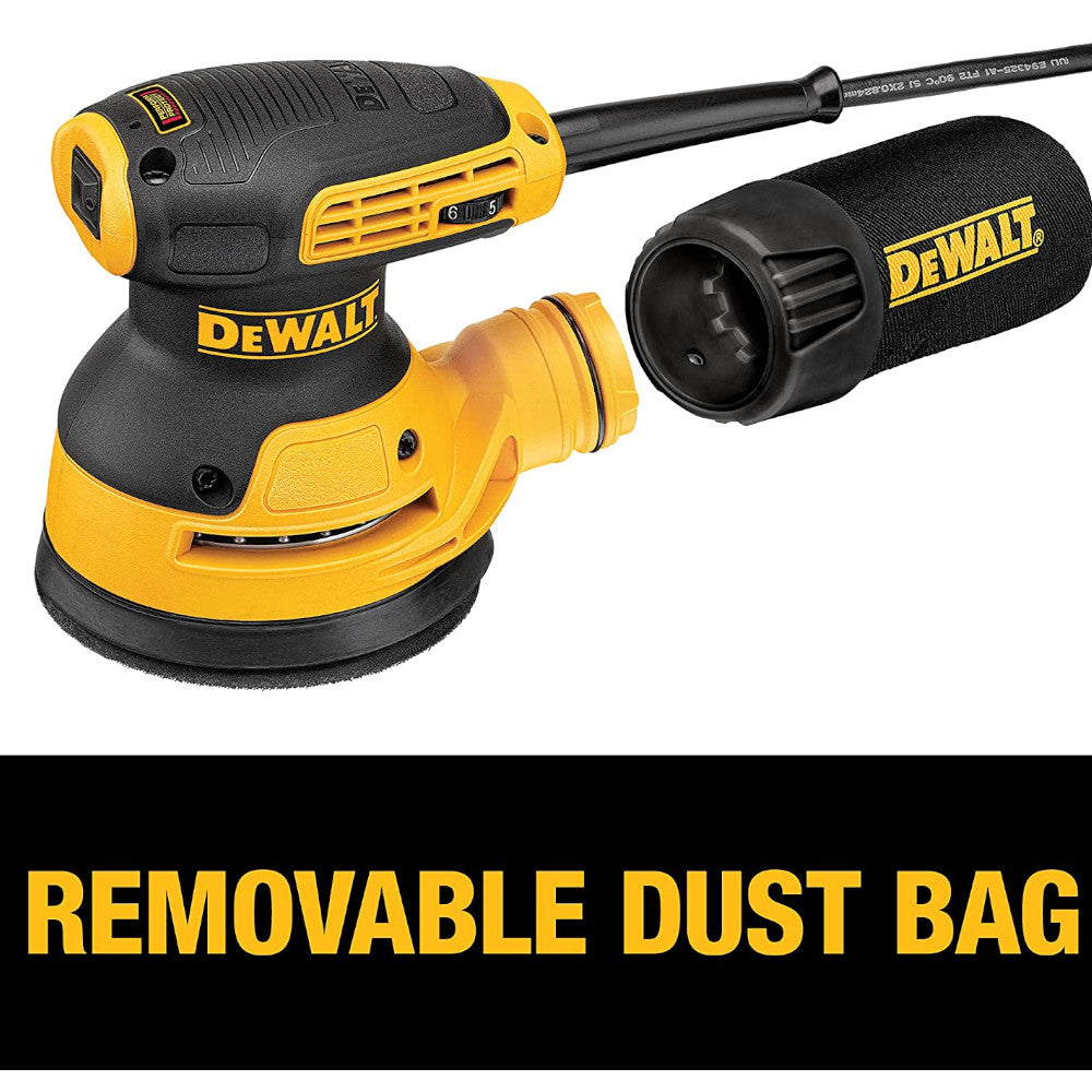 Ponceuse orbitale aléatoire DEWALT, vitesse variable, 5 pouces - Remis à neuf avec garantie Dewalt - DWE6423