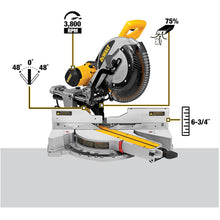 Load image into Gallery viewer, DEWALT 12-Inch Double Bevel, Sliding Compound Miter Saw - Refurbished with Dewalt Warranty - DWS779

